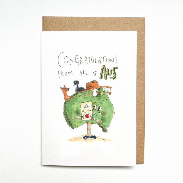 Enhorabuena desde todos los Estados Unidos para venta al por mayor de Well Drawn