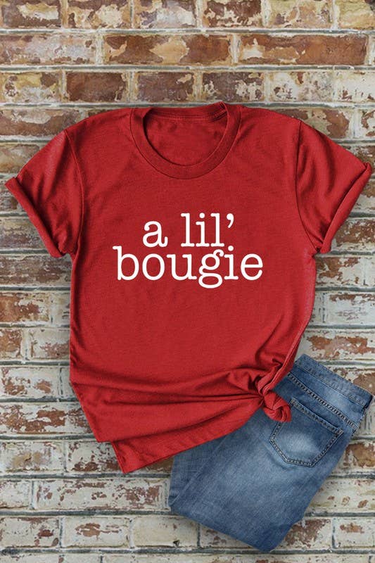 Top Avenue - Wholesale T-shirt met print - Dames - A Lil' Bougie, uniseks T-shirt met ronde hals9