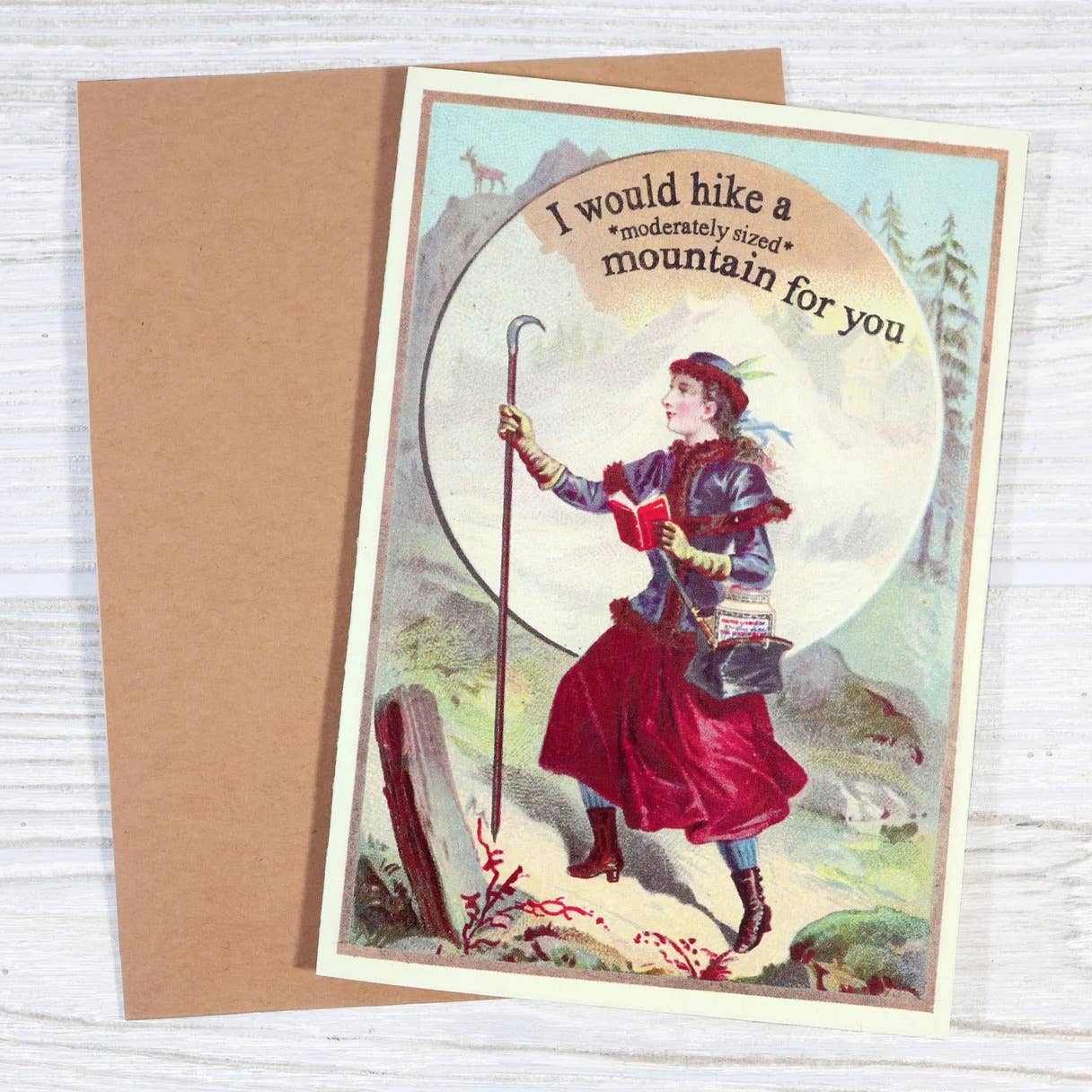Bad Betty Greeting Co. - Wholesale Love Card - Sarcastic Relationship Hiking Mountain Card1