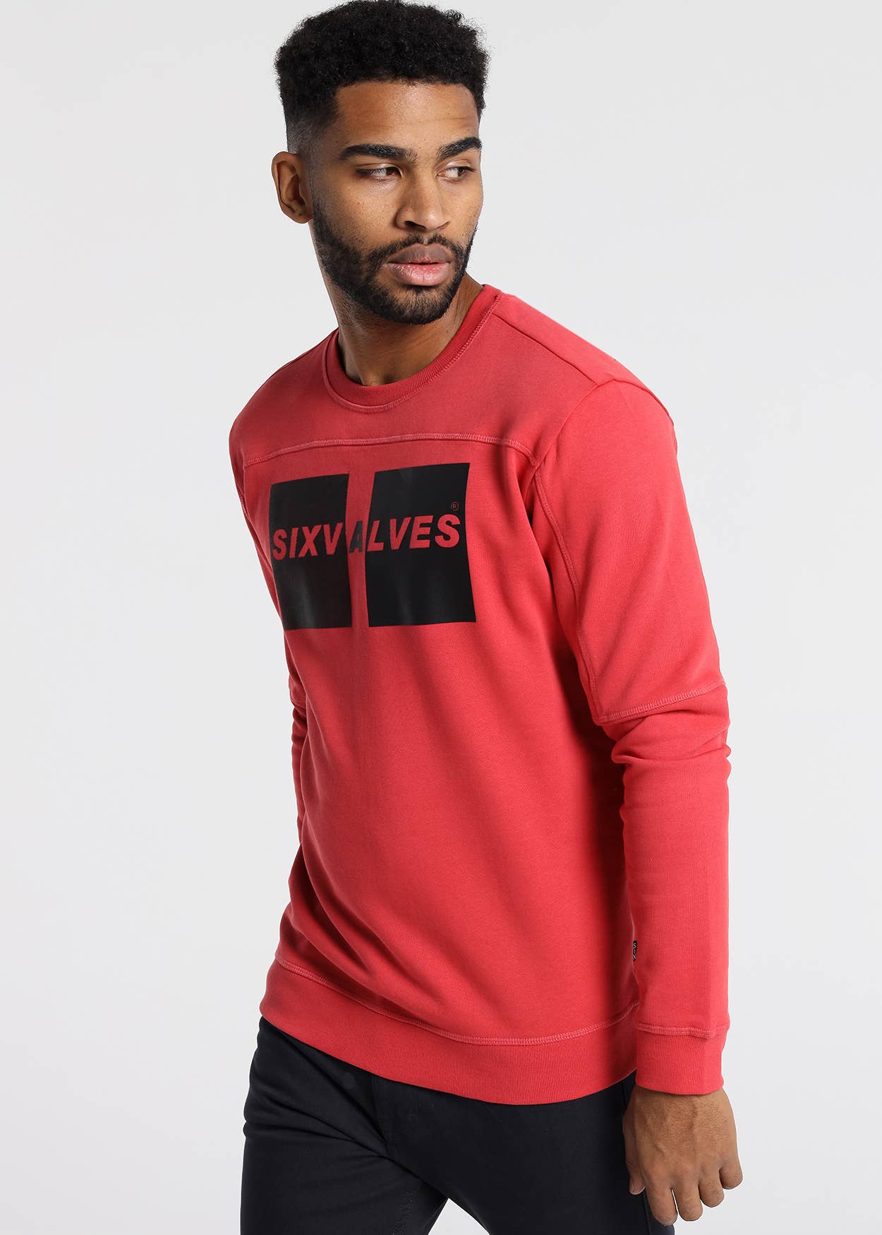 Blue SIX VALVES - Cortes Overlock Brand Sweatshirt for wholesale on Faire0