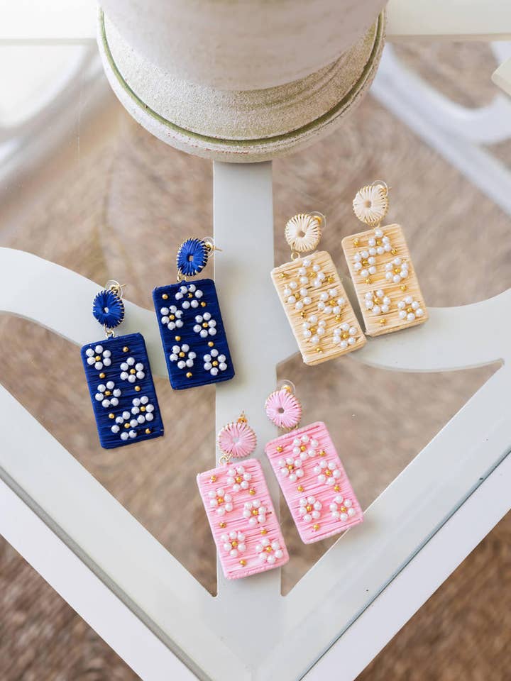 Royale Earring - Raffia - Amy Littleson - WS for wholesale by Lisi Lerch