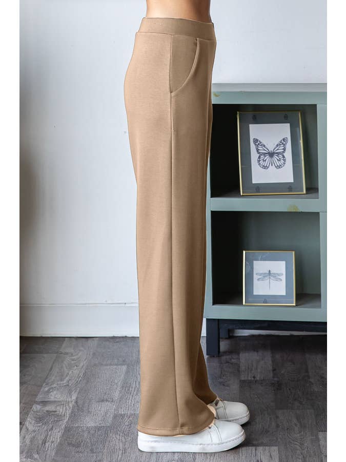 7th Ray - Wholesale Pants - Women's - Solid Modal Tech Elastic Waist Pants with Pockets P57708