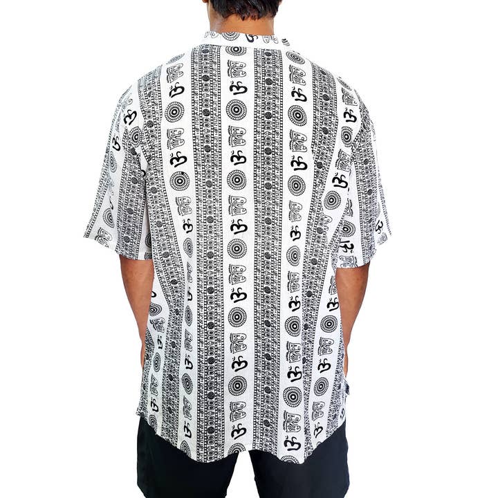 Yak & Yeti - Vendita all'ingrosso Camicia button down - Uomo - SALDI Kurta Uomo Mantra Om6