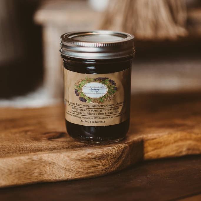 Hannah's Handcrafted – Xarope aromatizado por atacado – Xarope de sabugueiro - meio litro1