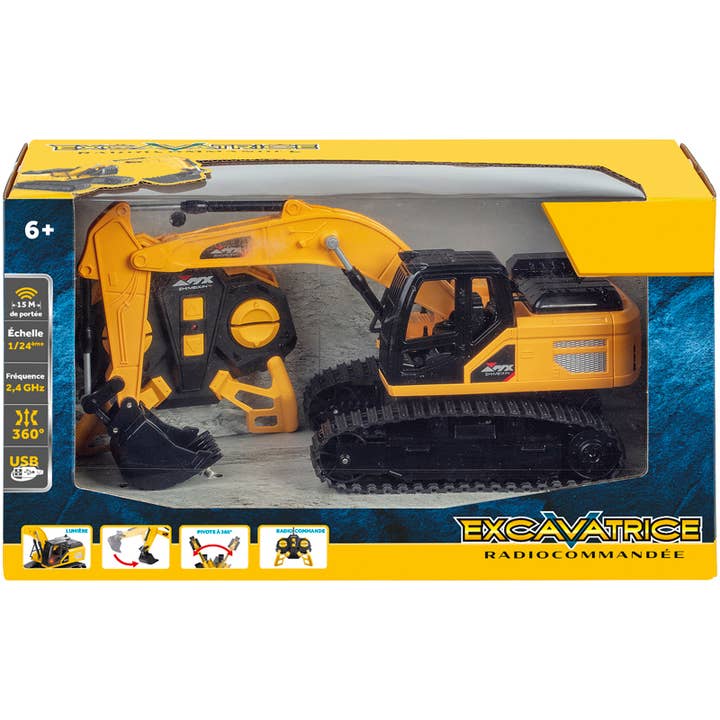 Escavatore radiocomandato a cingoli scala 1/24 per la vendita all'ingrosso da parte di WDK GROUPE PARTNER