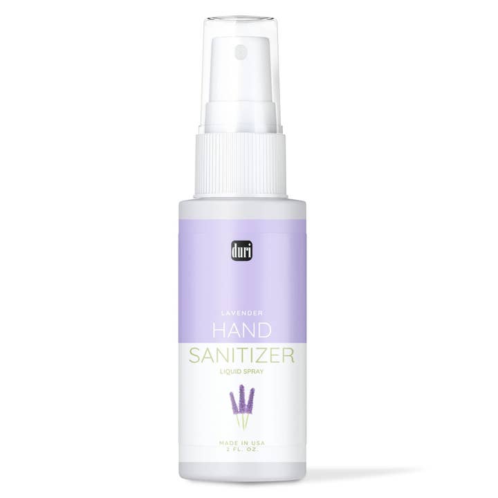 Spray désinfectant pour les mains, lavande 2 onces pour la vente par Duri Cosmetics