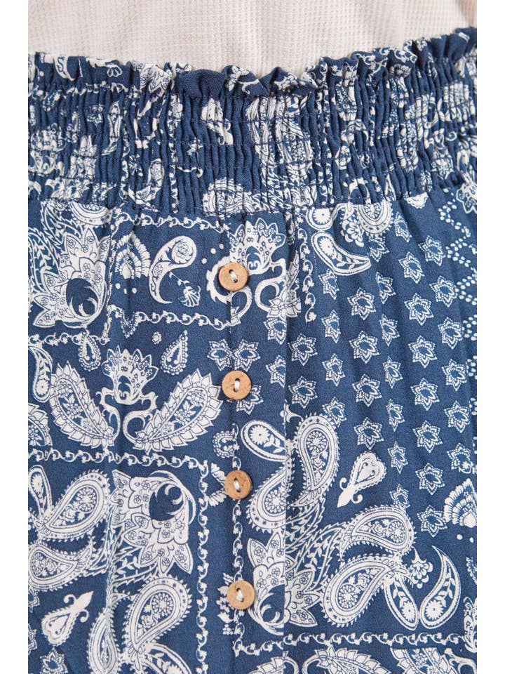 P.S Kate - Wholesale Skirt - Women's - Print woven skirt PLUS (P17251-PLUS)14