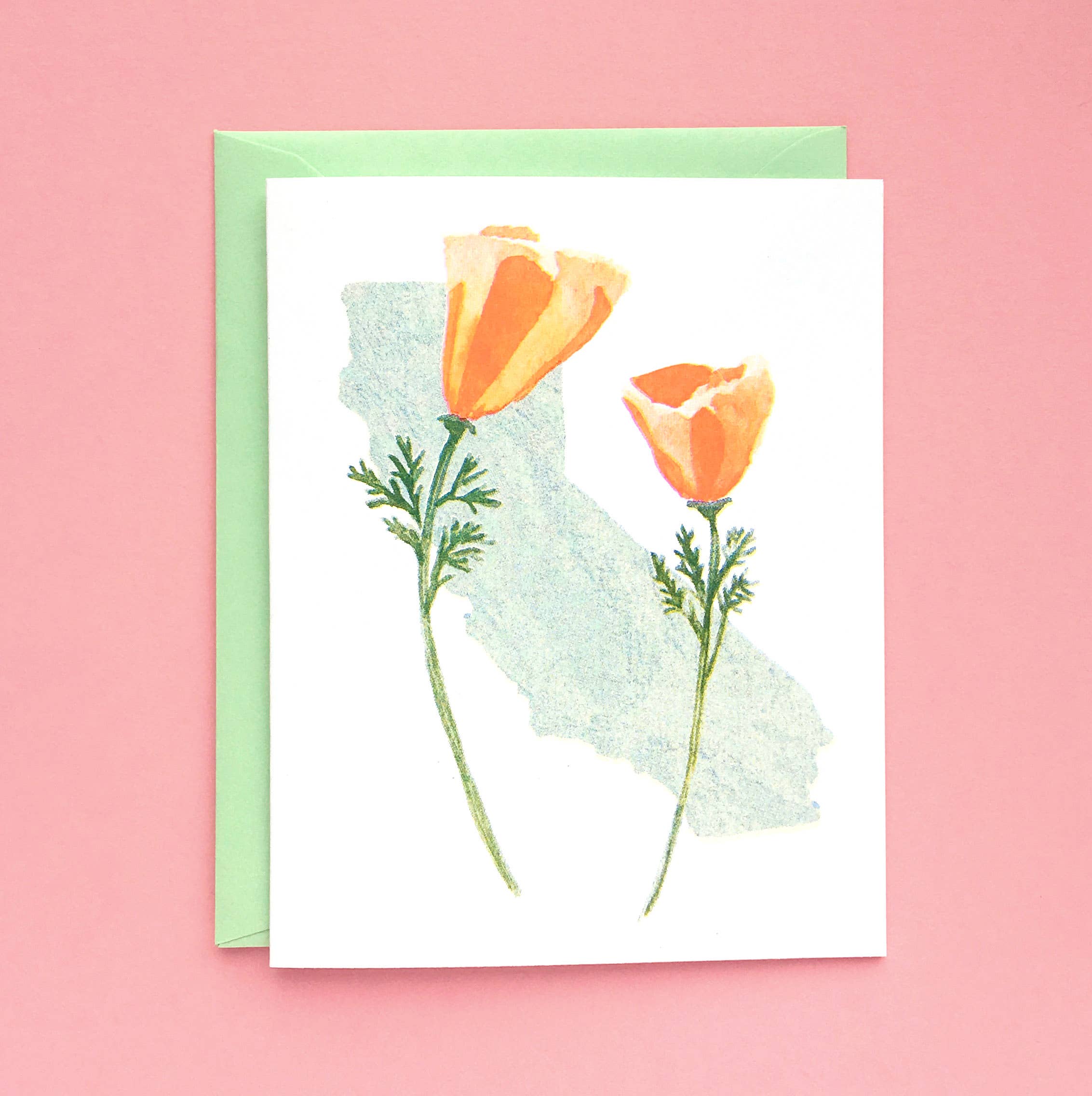 REMOVED BRAND - Wholesale Everyday Greeting Card - California Poppies Card 0