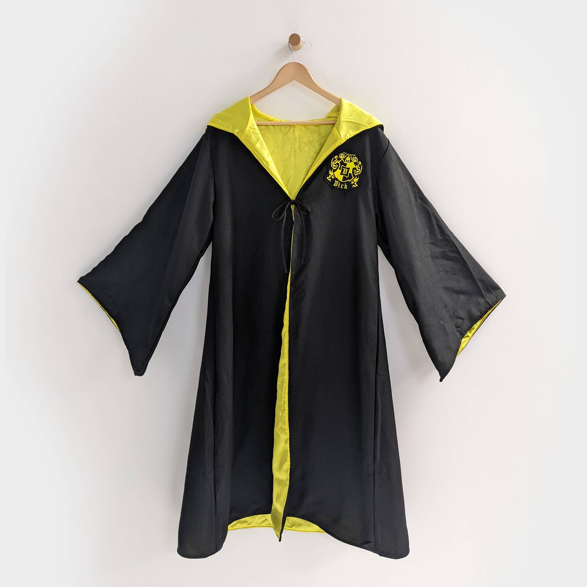 everfan - Vendita all'ingrosso Costume di carnevale - Bambini - Vestaglia da mago nera per bambini con fodera in raso1