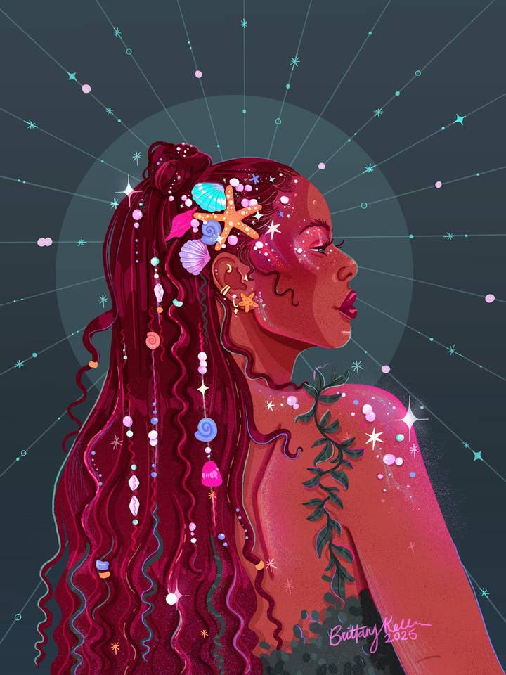 Mermaid's Crown for wholesale by Brittany Keller Art