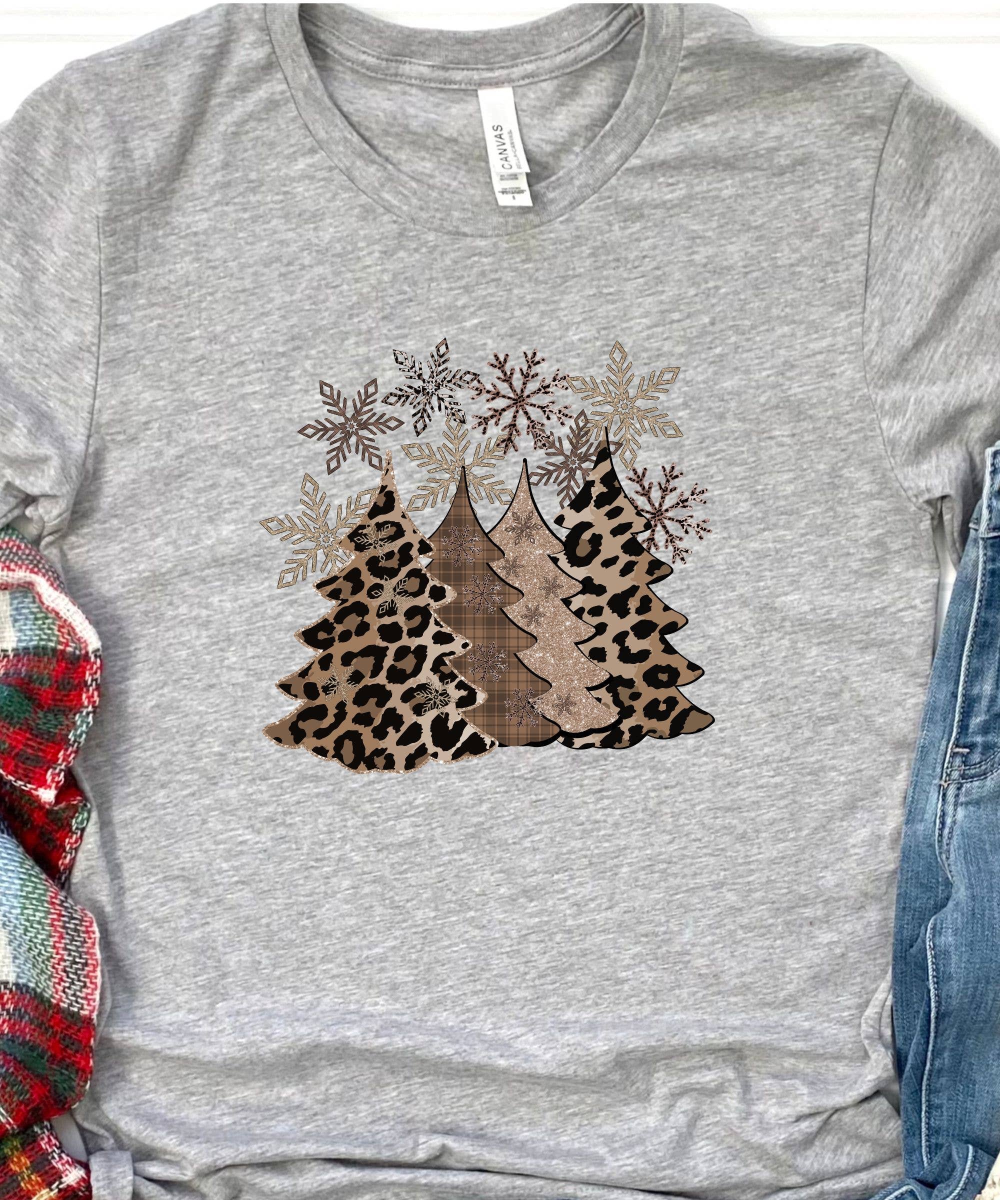 Midday USA - Wholesale T-Shirt (Graphic) - Women's - Leopard Christmas Tree Tshirt7