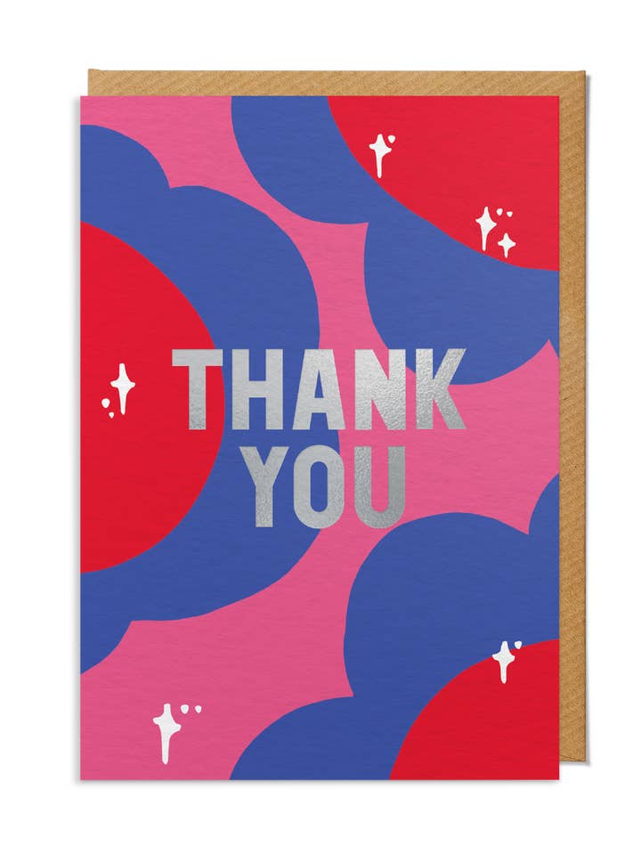 Thank You Card — "Thank You" Big Floral for wholesale by SANDERS DE ROEPER