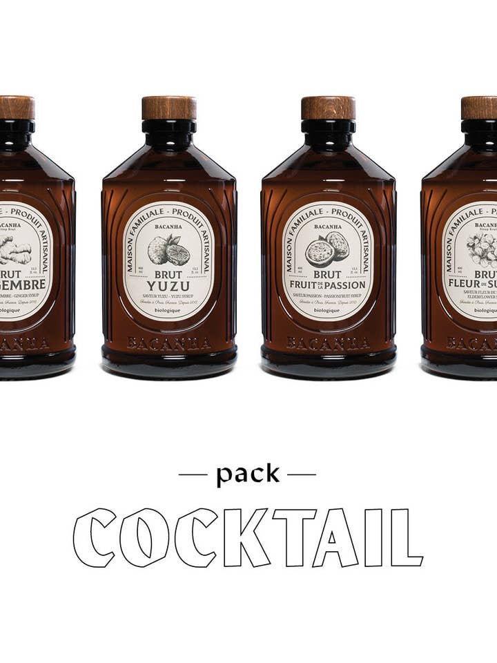 Yuzu, Gingembre, Passion, Fleur de sureau - 4 x 400ml - Biologique pour la vente par Bacanha