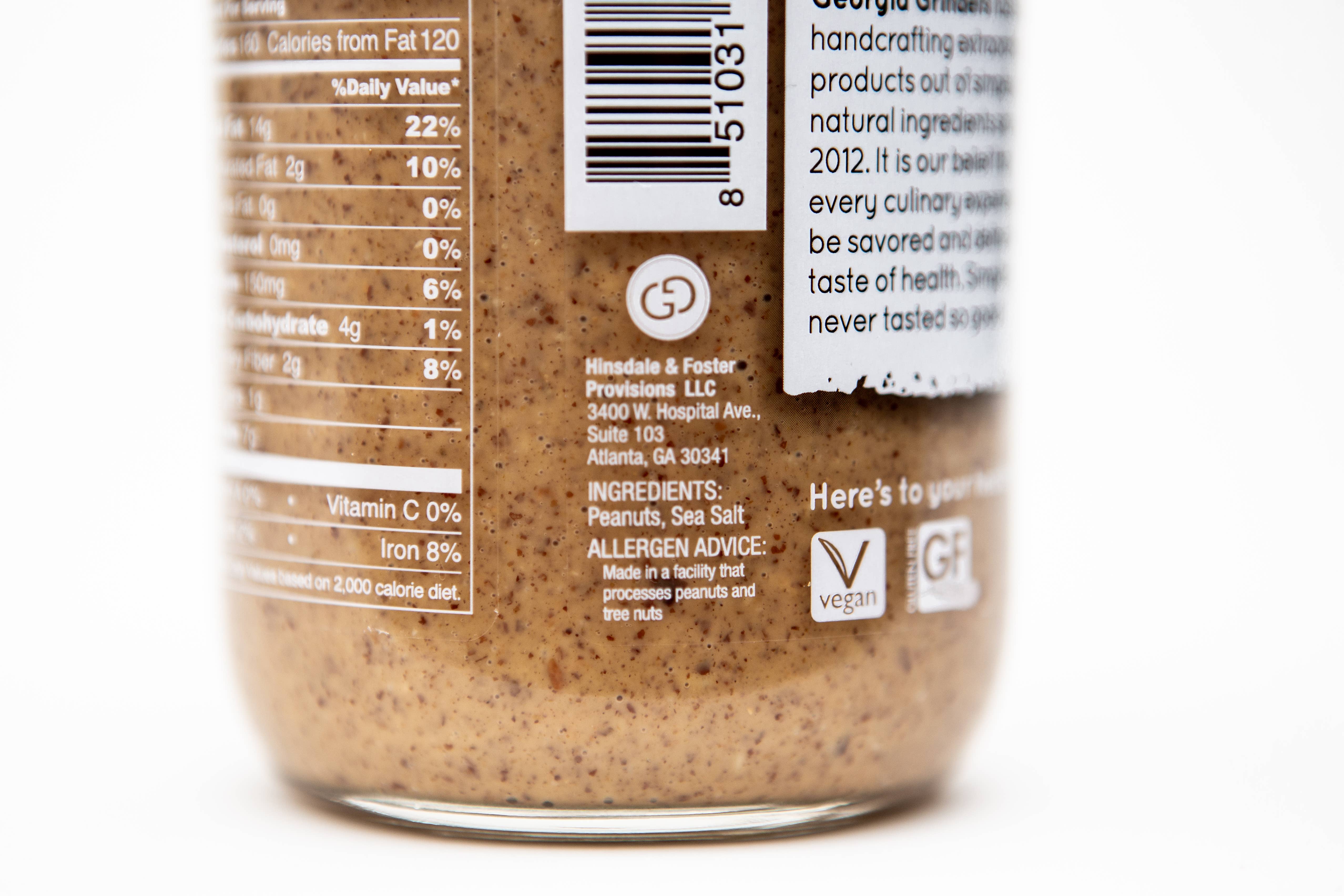 Georgia Grinders - Wholesale Nut Butter - Georgia Grinders Crunchy Peanut Butter1