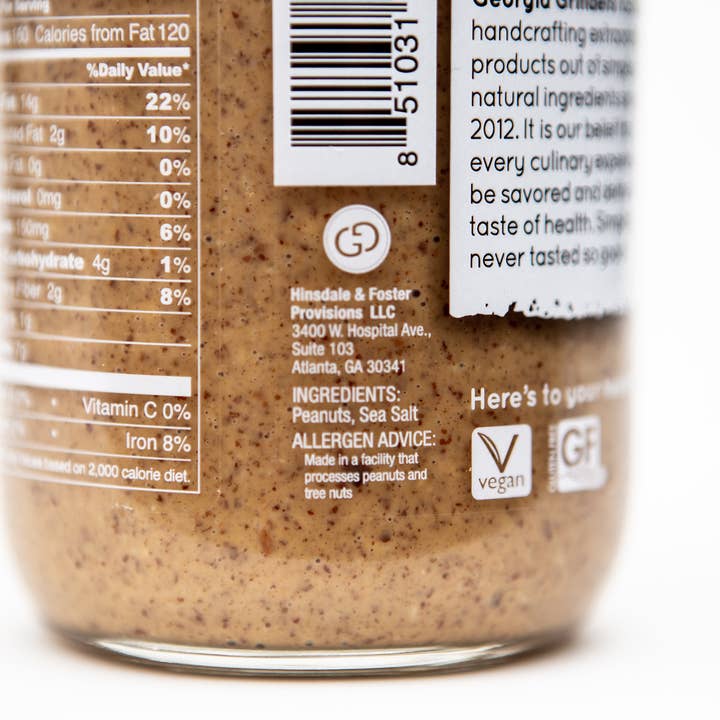 Georgia Grinders - Wholesale Nut Butter - Georgia Grinders Crunchy Peanut Butter1