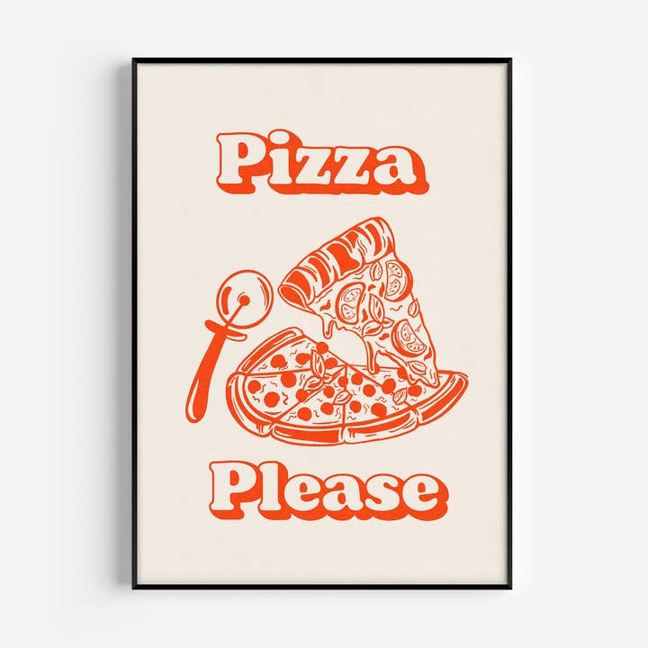 Pizza Please Art Print for wholesale by Twisted Rebel Designs
