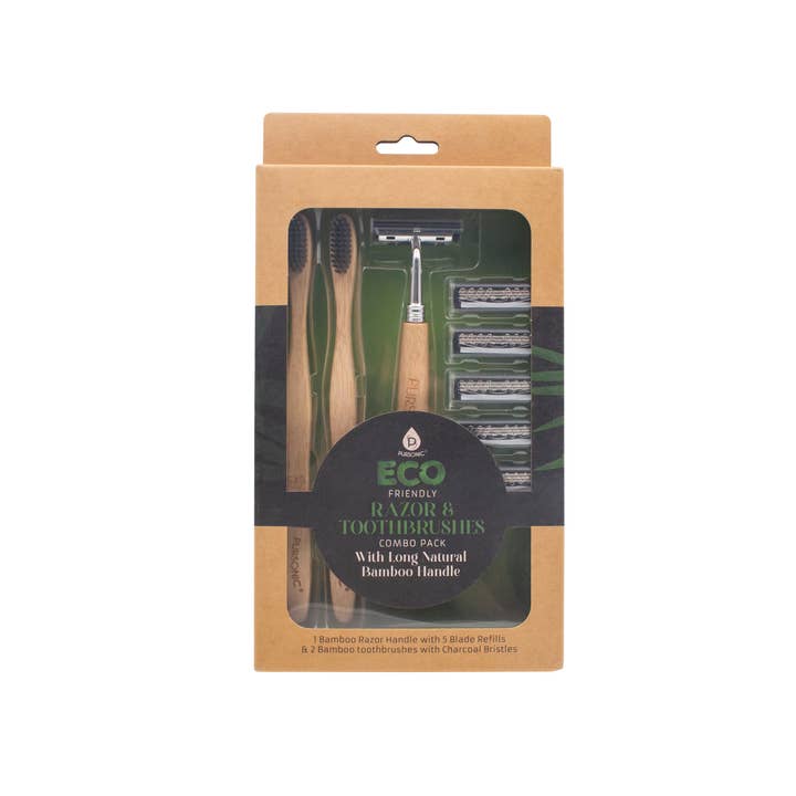 Pursonic - Wholesale Razor - Pursonic Eco Friendly Razor & Toothbrushes Combo Pack