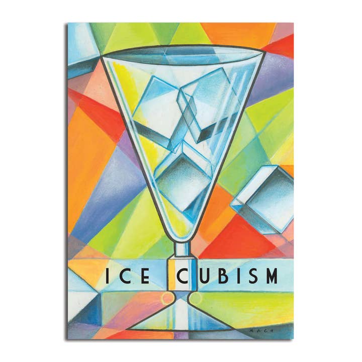 Ice Cubism Birthday Card for wholesale by Allport Editions
