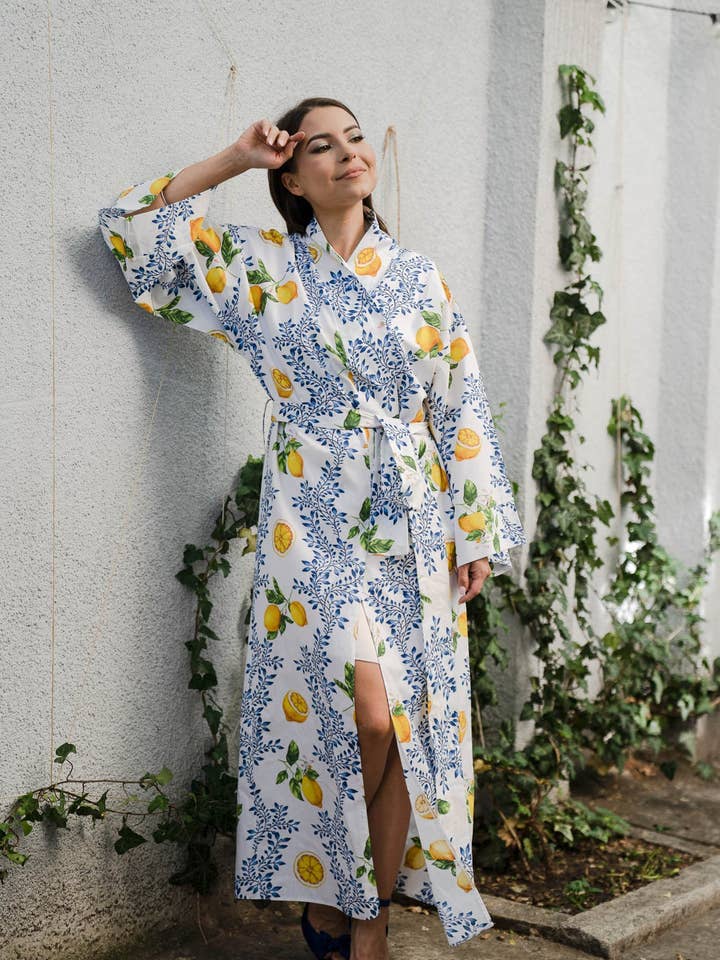 OH KIMONO - Vendita all'ingrosso Kimono - Donna - Oh, Amalfi! Kimono in cotone al limone