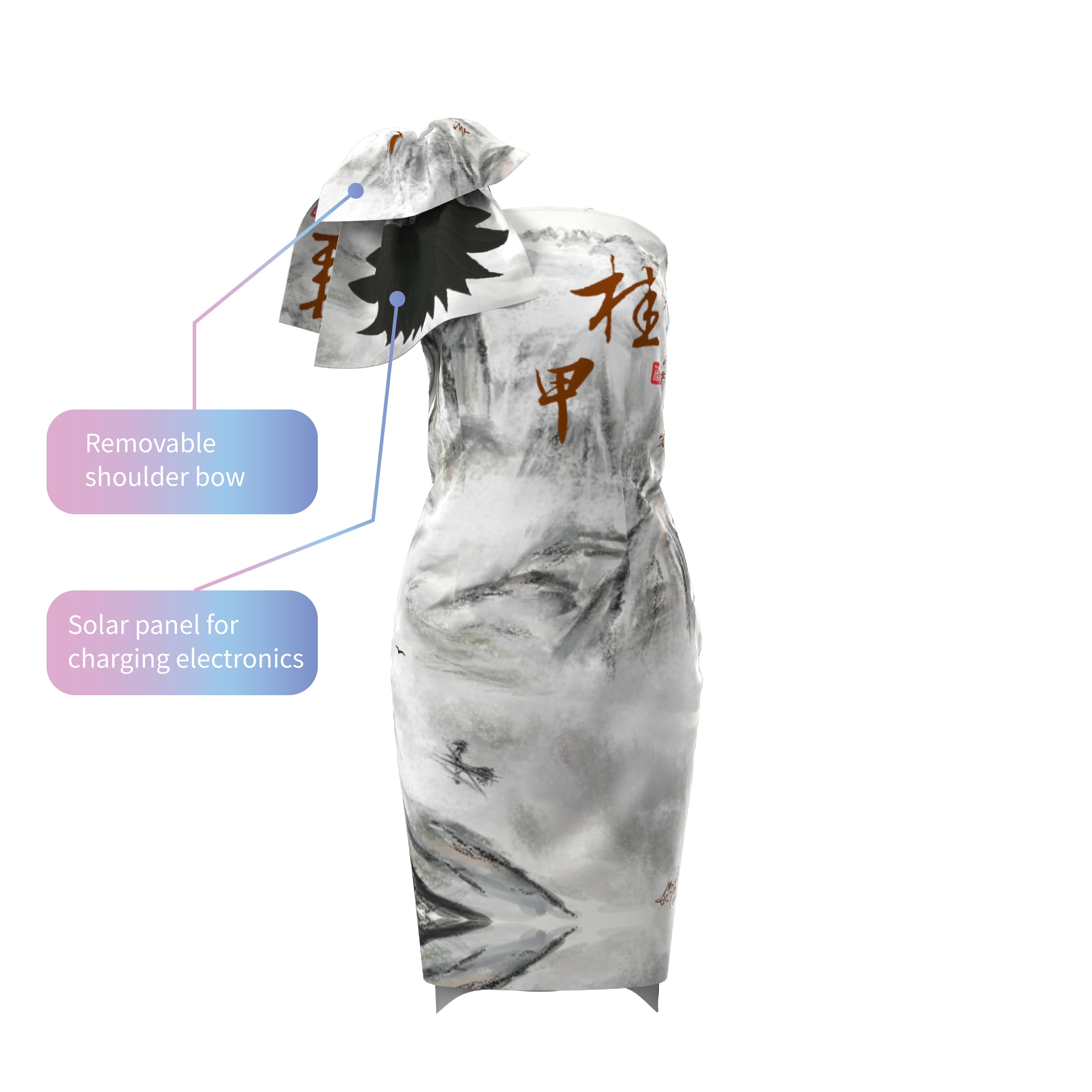 Art by Physicist - Wholesale Dress - Women's - Guilin solar-power dress2