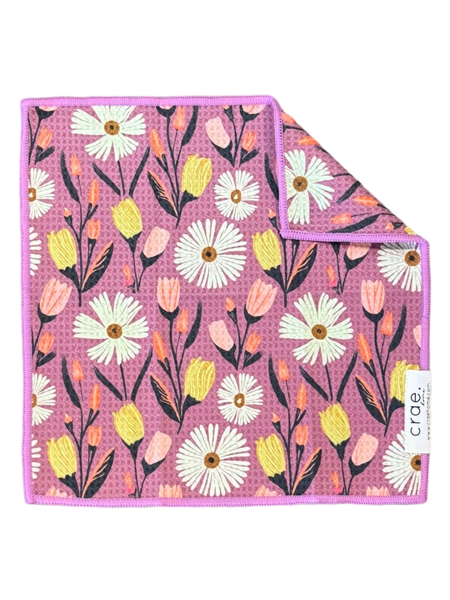 Crae.Home - Wholesale Towel Set - Wings/Flower Farm: Double Sided-Hand Towel Washcloth Set4