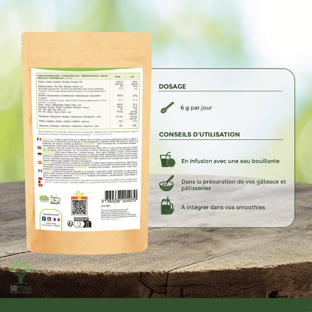 Bioptimal – wholesale Health/detox tea – Organic matcha powder - Bioptimal5