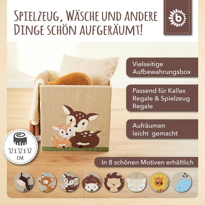 Bieco Spielwaren - Wholesale Toy Storage Box - Kids & Baby - Storage box deer