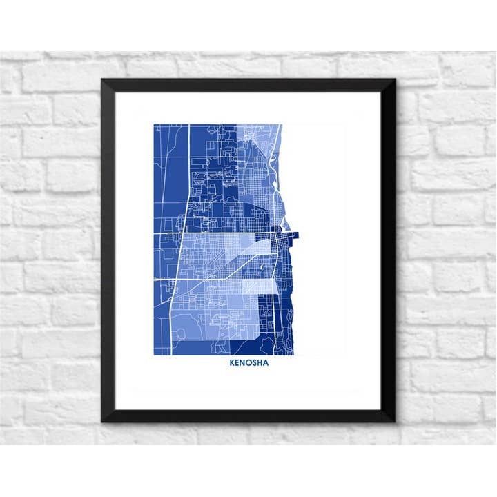 Juanita's Adventures - Wholesale Art Print - Juanitas Kenosha Map Print3
