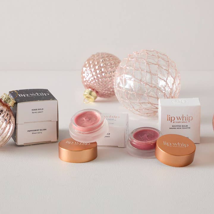 Kari Gran - Wholesale Lip Balm - Rosie Gold & Blush Lip Whip Duo