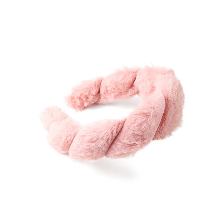 Selini New York - Wholesale Fashion headband – women's - " C " Shaped Faux Fur Twisted Headband4