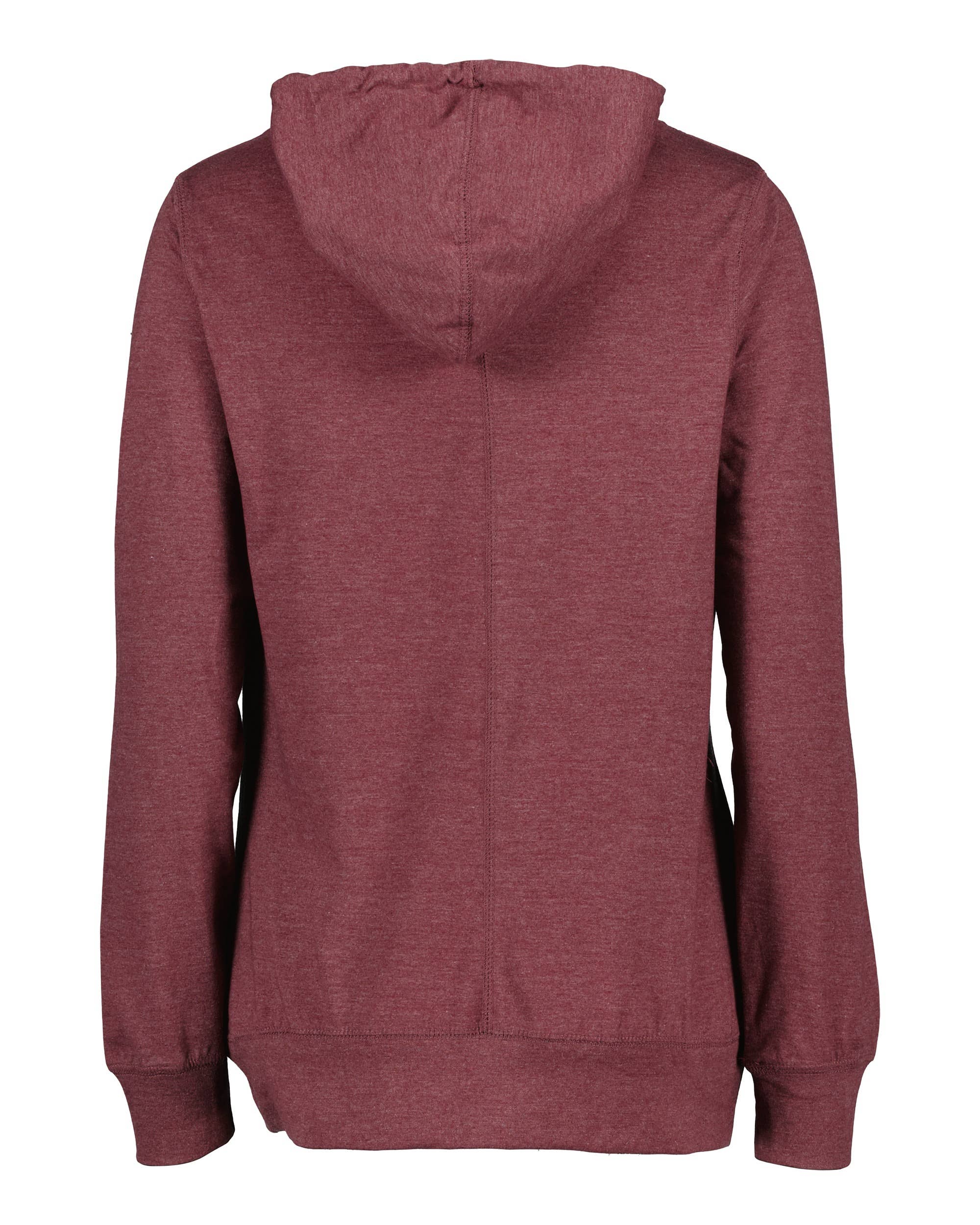 Mad Love Shop - Wholesale Hoodie - Dames - Kastanjebruine lichtgewicht hoodie met trechterhals voor dames met paddenstoelenvaren3