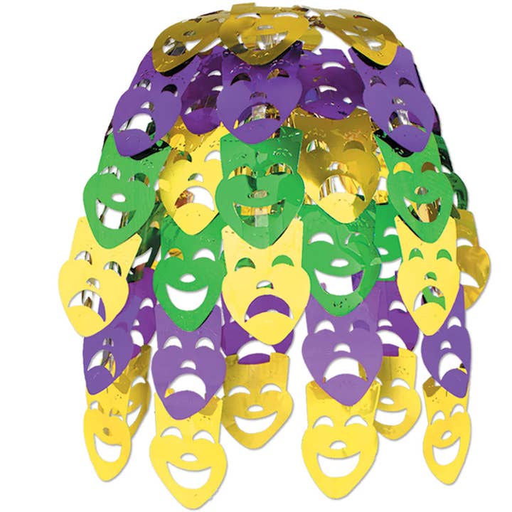 Mardi Gras Hanging Cascade for wholesale by Caufield's Novelty