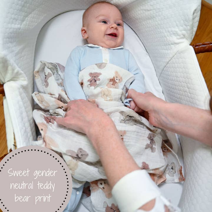LollyBanks - Wholesale Swaddle - Baby - Bear Hugs Baby Swaddle Blanket