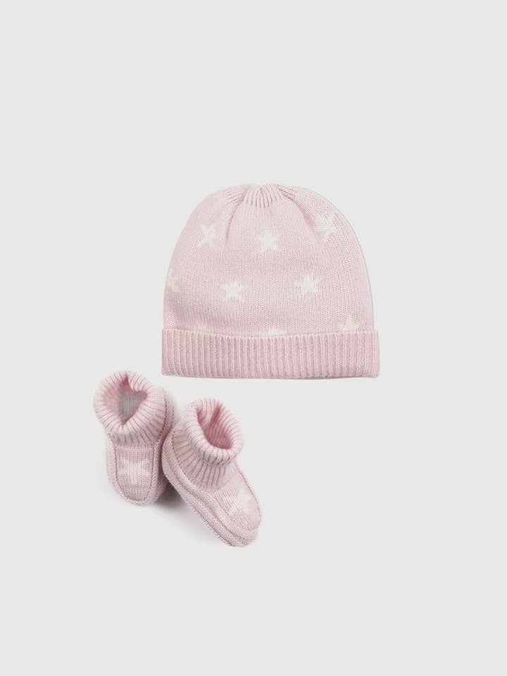 Delfina&Co - Wholesale Clothing Set - Baby - Mongolian Cashmere Beanie & Bootie Set - Baby Gender Neutral