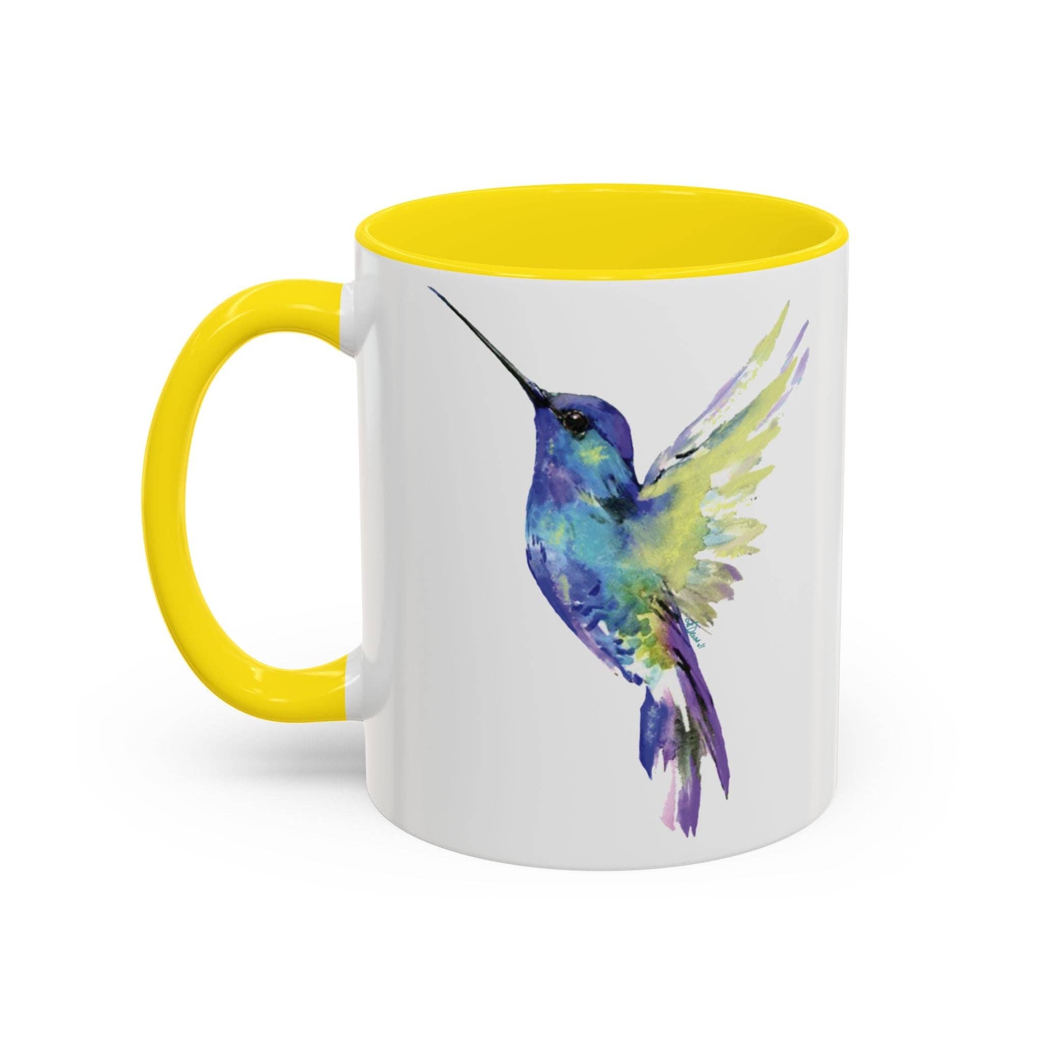 Blue Cava - Wholesale Coffee Mug - Hummingbird Two Tone Ceramic Mug - 11oz & 15oz40
