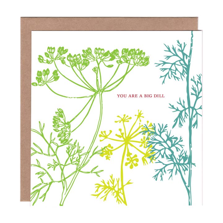 Big Dill Encouragement Greeting Card for wholesale by Ampersand M Studio