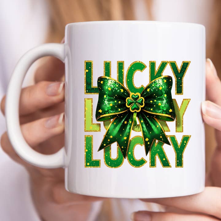 Lucky St Patricks Day Mug for wholesale by Hello Gorgeous Mugs