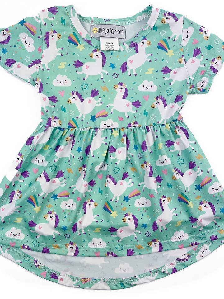 Mint Unicorns Tunic for wholesale by Little Jo Lemon