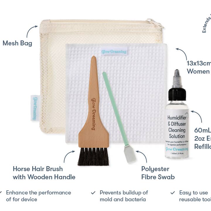 Glow Dreaming - Wholesale Air Humidifier - Glow Humidifier & Diffuser Cleaning Kit