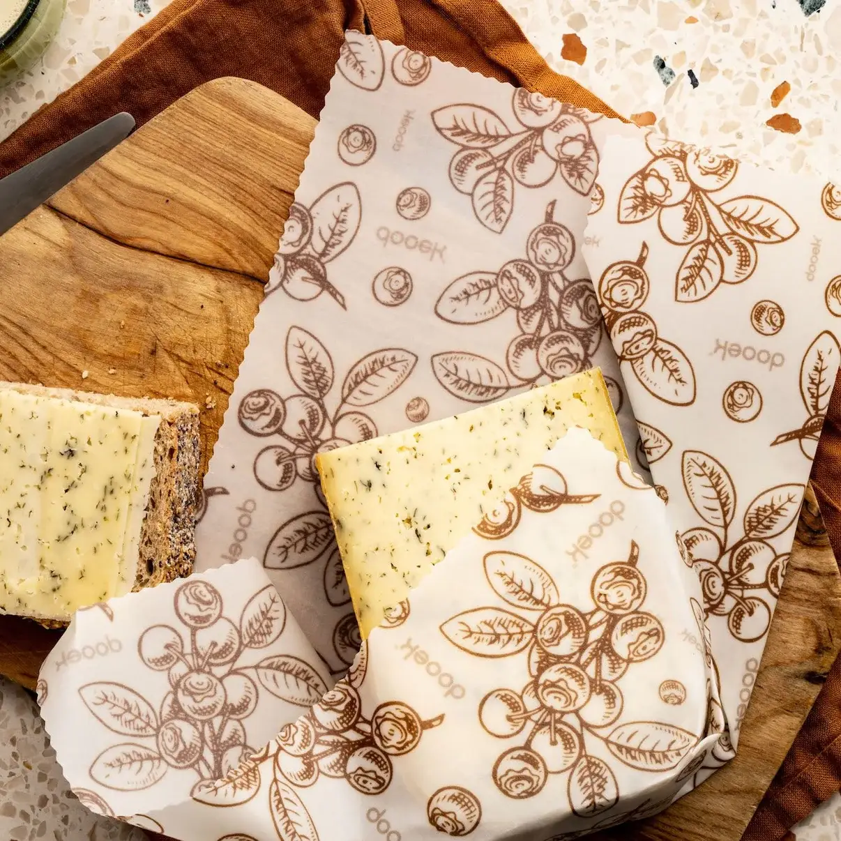 Dooek B.V. - Vente Sachet de conservation/film alimentaire - Emballages en cire d’abeille extra-larges8