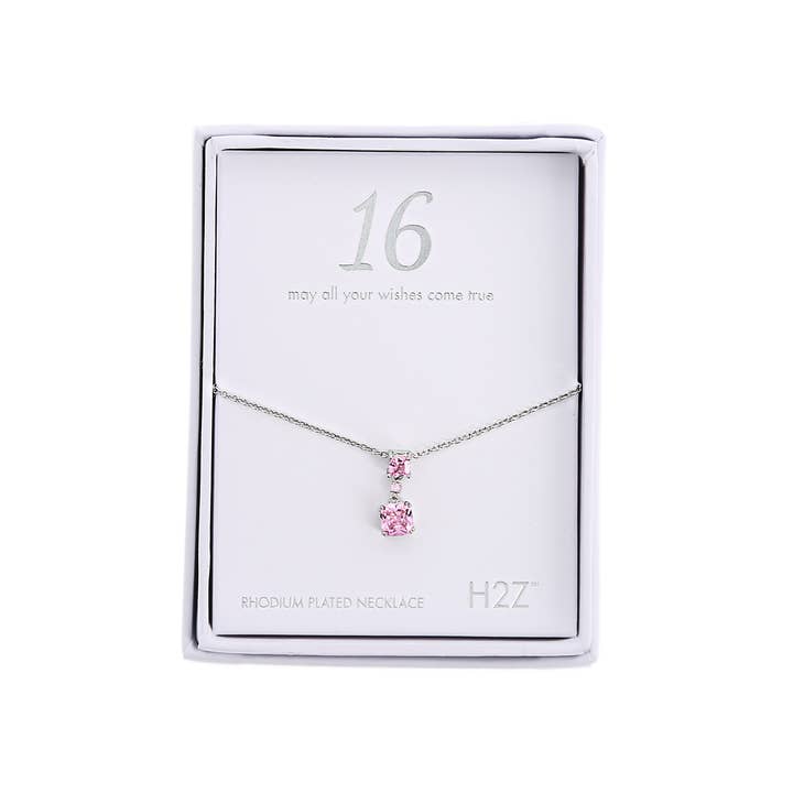 16 Rose Zircon Necklace for wholesale by Pavilion