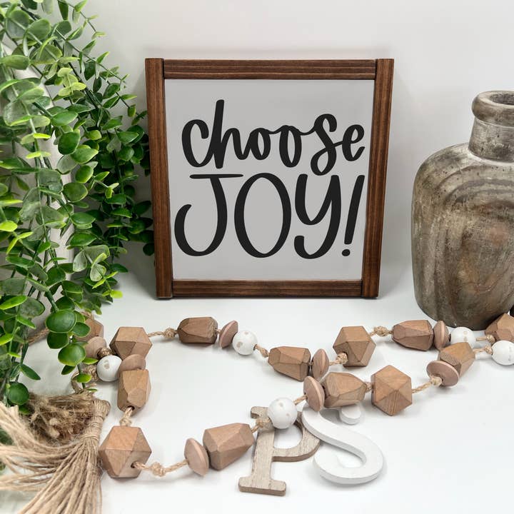 Choose Joy - Wood Sign for wholesale by Plain&Simple Decor