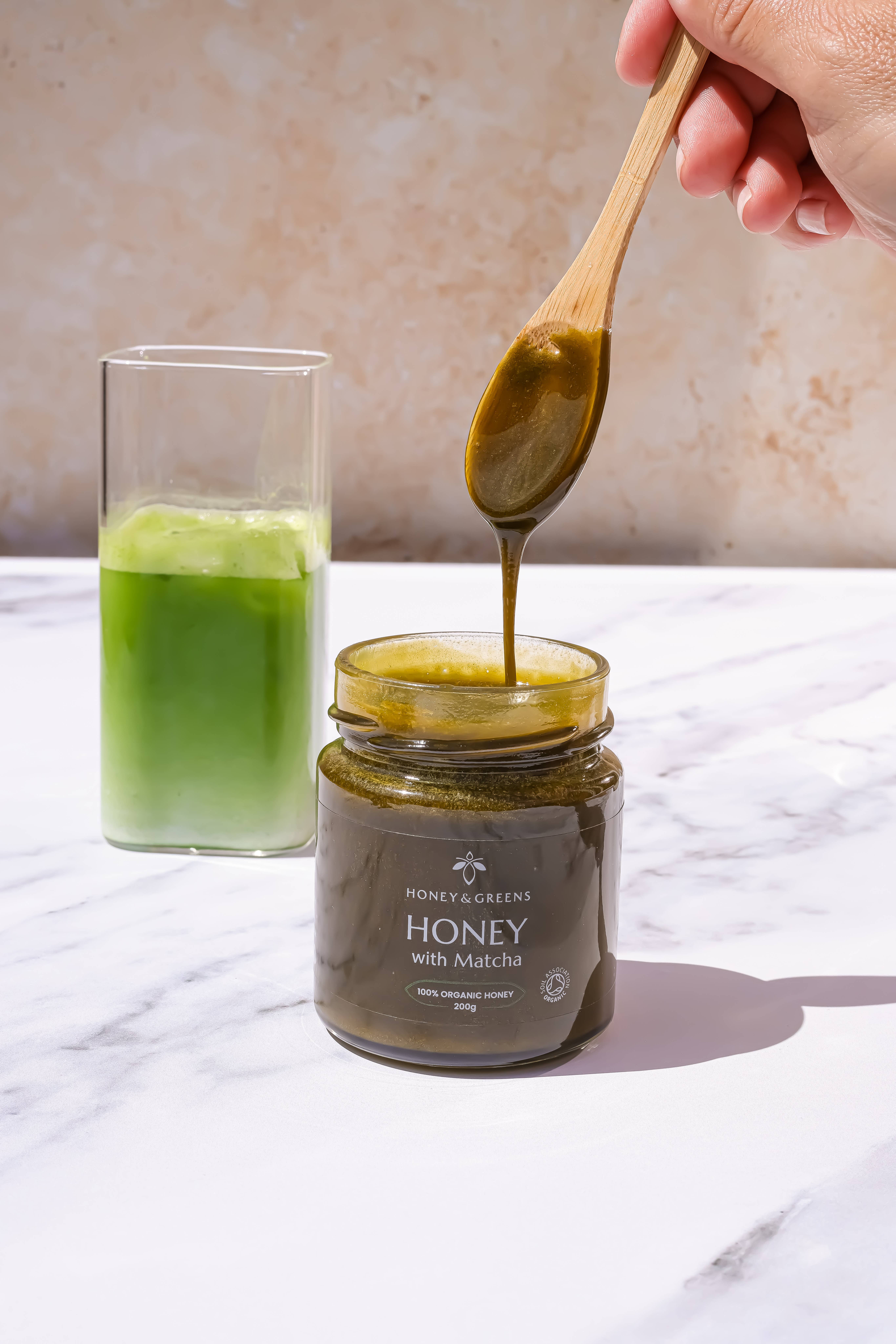 Honey & Greens - Wholesale Honey - Organic Honey with Matcha 1