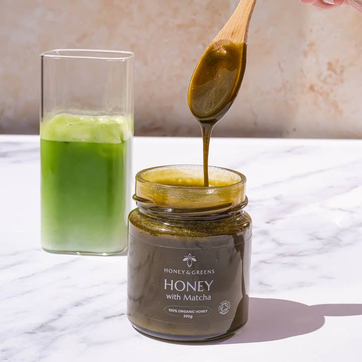 Honey & Greens – wholesale Honey – Organic Honey with Matcha 1