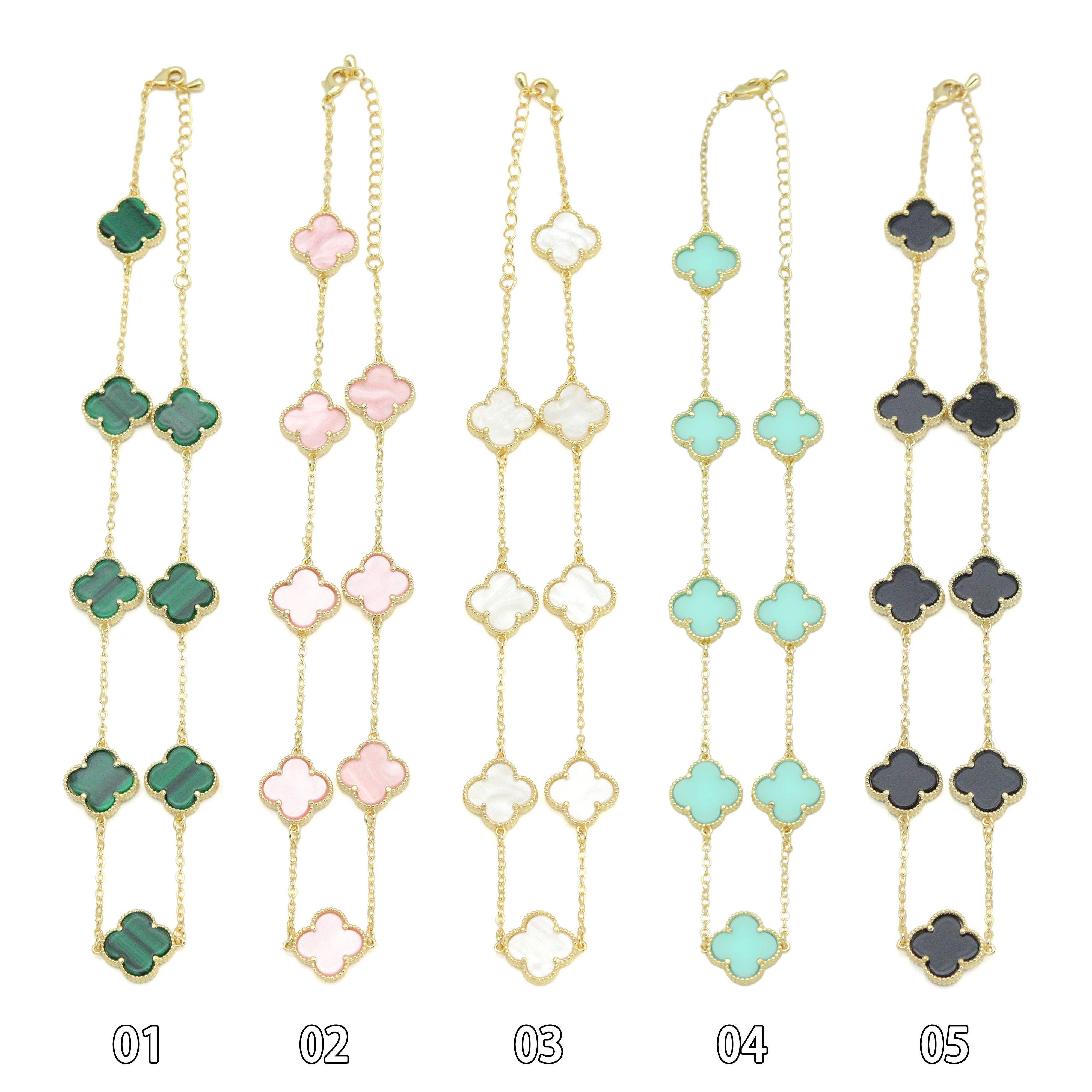 BestBeads&Beyond – Engroshandel Halskæde med vedhæng – 14 Farver Blomsterhalskæde, Varenr. FH2270