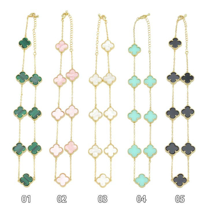 BestBeads&Beyond – Engroshandel Halskæde med vedhæng – 14 Farver Blomsterhalskæde, Varenr. FH227