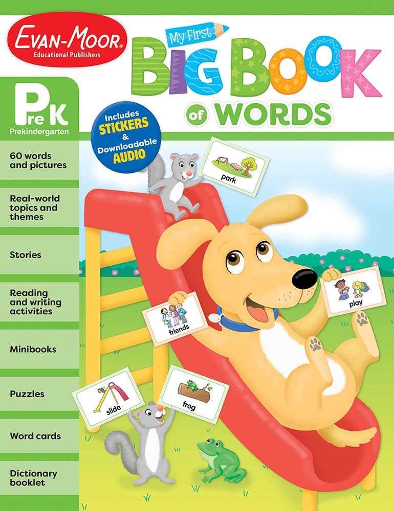 Evan-Moor Educational Publishers - Wholesale Baby & Toddler Book (0-2) - My First Big Book of Words, Grade PreK Workbook