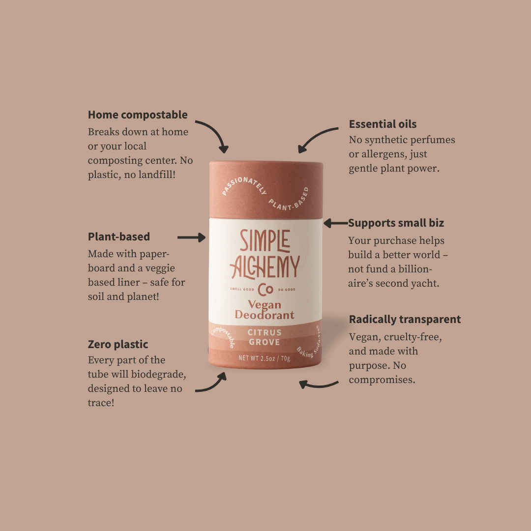 Simple Alchemy Co - Wholesale Deodorant - Unisex - Citrus Grove Natural Deodorant5
