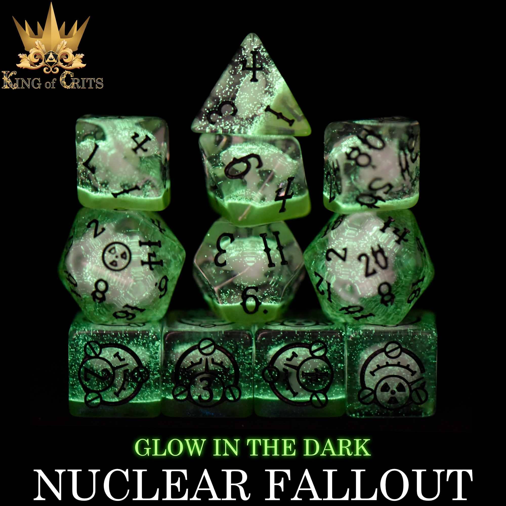 DNDDICE.COM - Wholesale Dice - Nuclear Fallout - 11 Dice Set (Glow)1