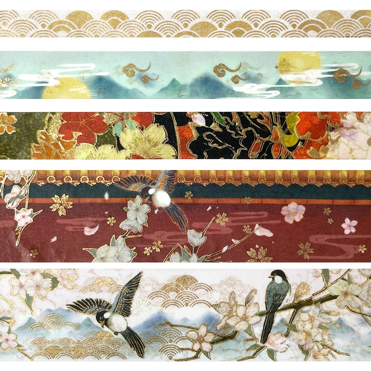 Wrapables.com - Wholesale Washi Tape - Wrapables Decorative Gold Foil Washi Tape and Sticker Set43